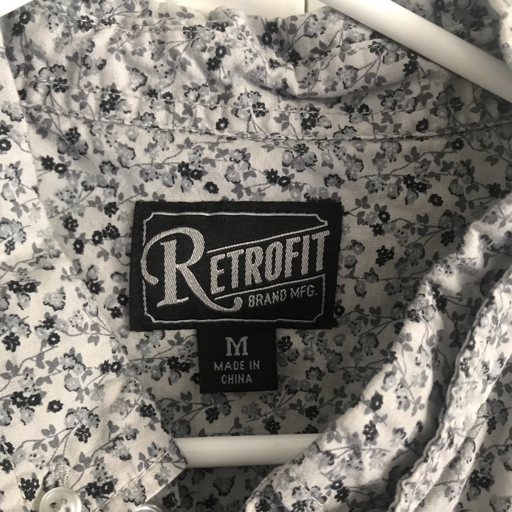 Men’s floral print button up